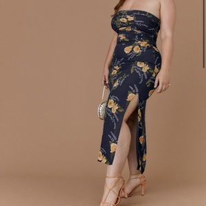 Reformation Lore Strapless Dress sz 2